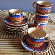 Lot de 5 tasses à café en ceramique