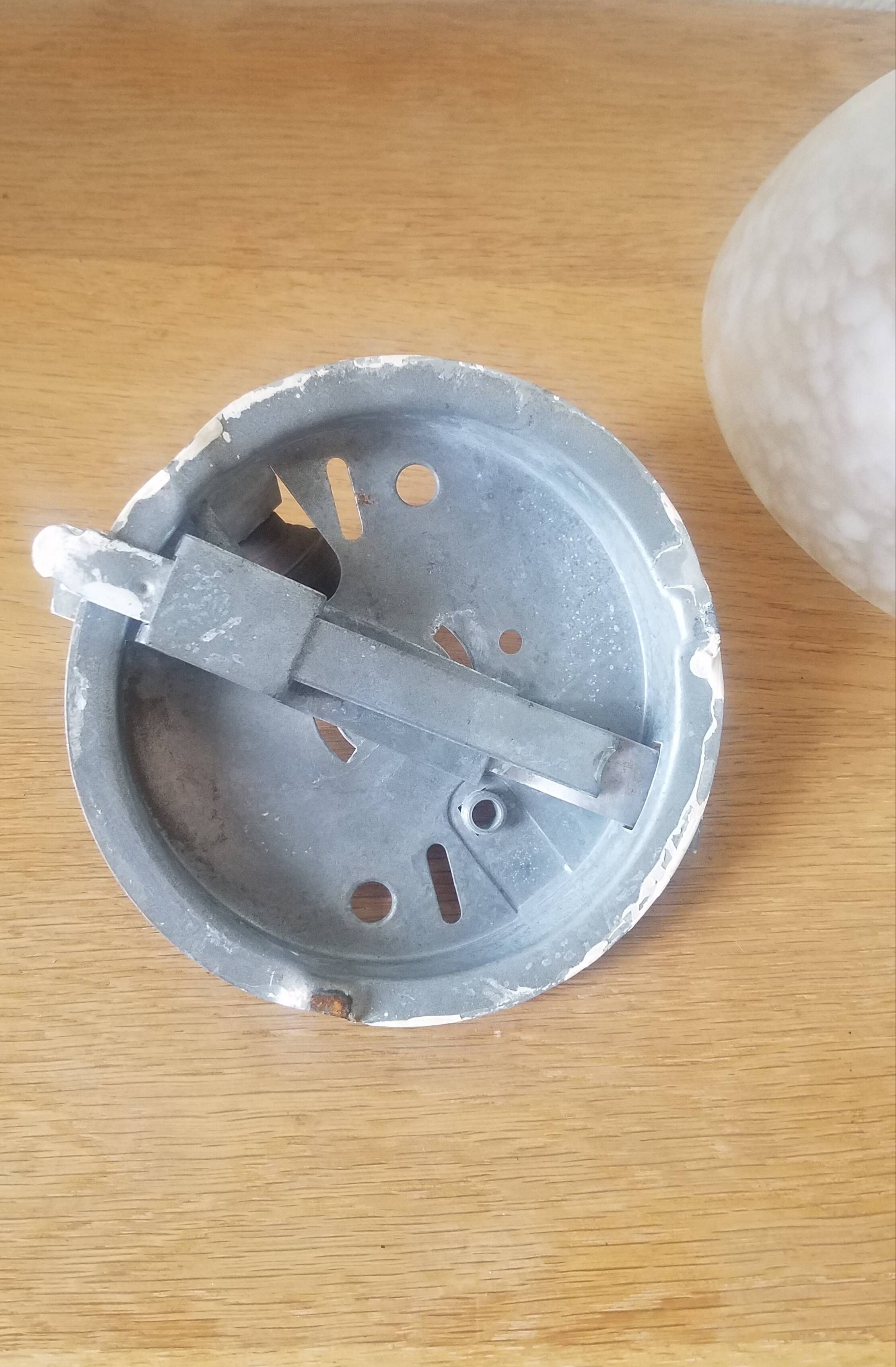 Vintage Clichy glass ceiling light