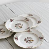 4 assiettes à dessert Gressey.