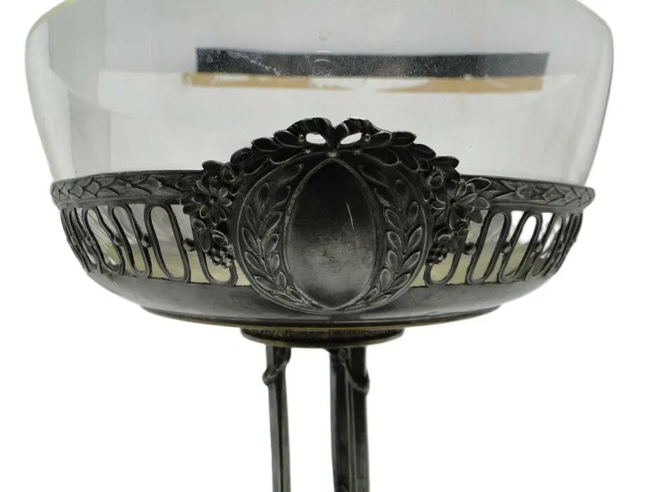 AGS Art Nouveau Plate, glass, Quist, Germany, early 20th century
