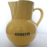 Yellow water pitcher for Anisette