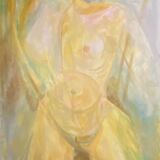 Nude signed Matossy, oil on canvas