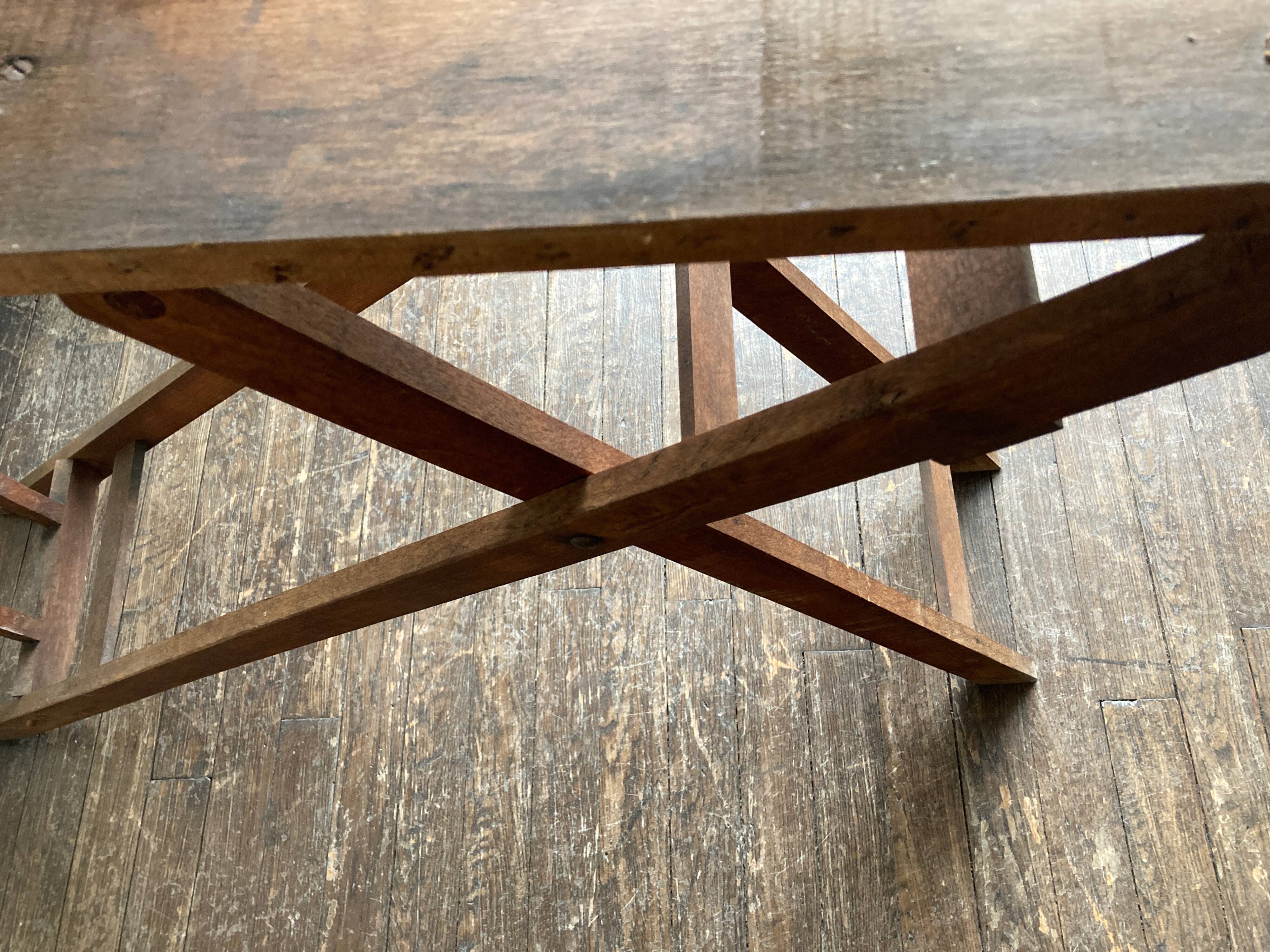1900 folding ironing console table