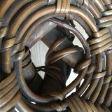 Ethnic rattan stool Africa, Congo