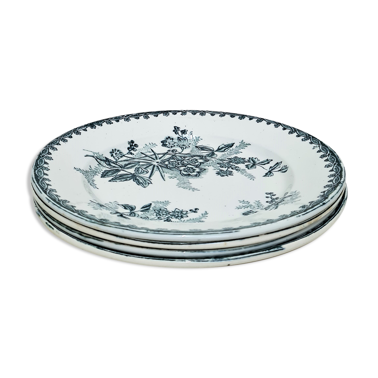 Set de 4 assiettes plates Terre de Fer