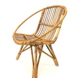 Rohe rattan vintage high chair by Rohe Noordwolde