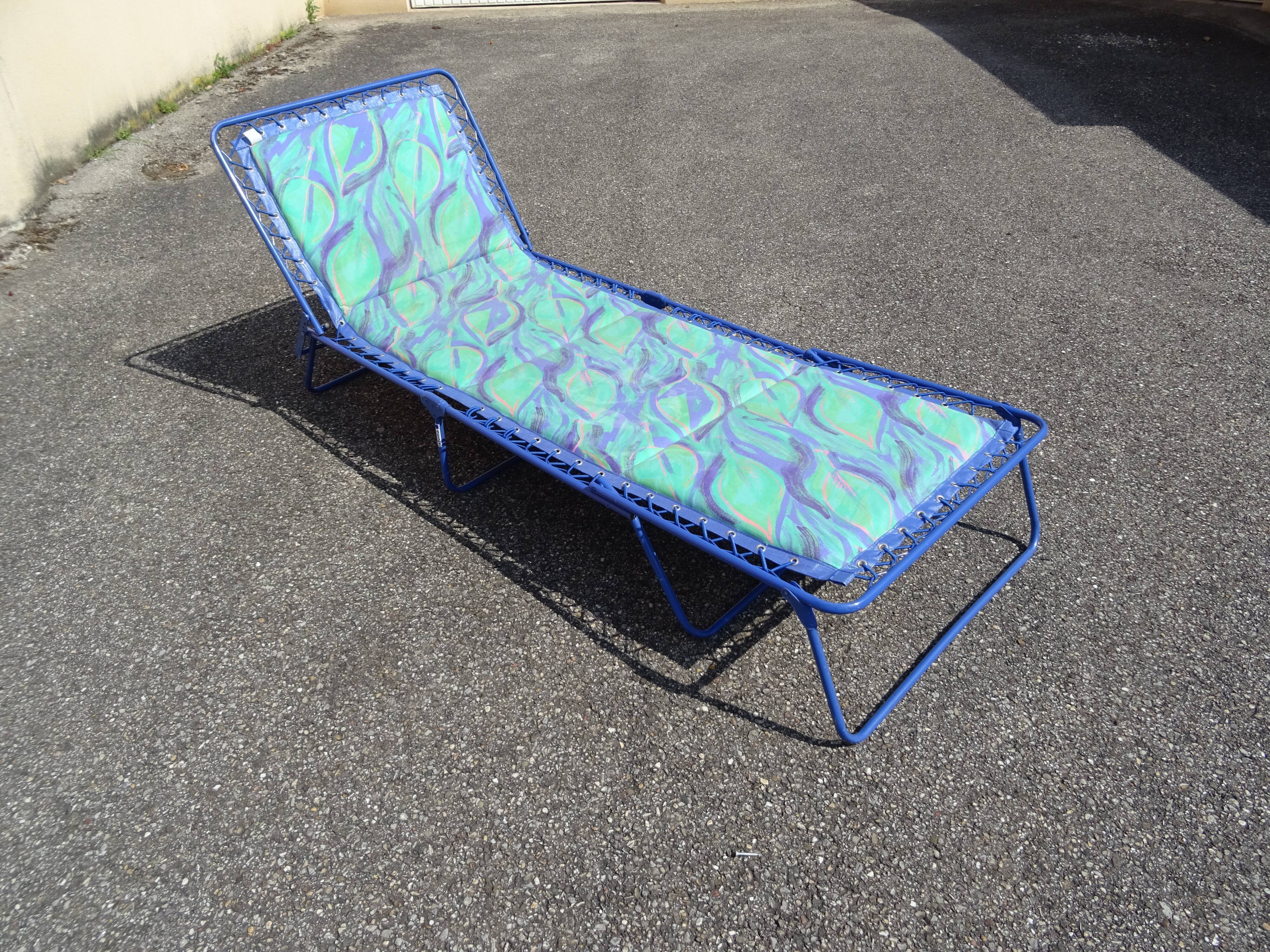 Transat Lafuma lit de repos vintage