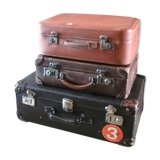 Set of 3 vintage suitcases