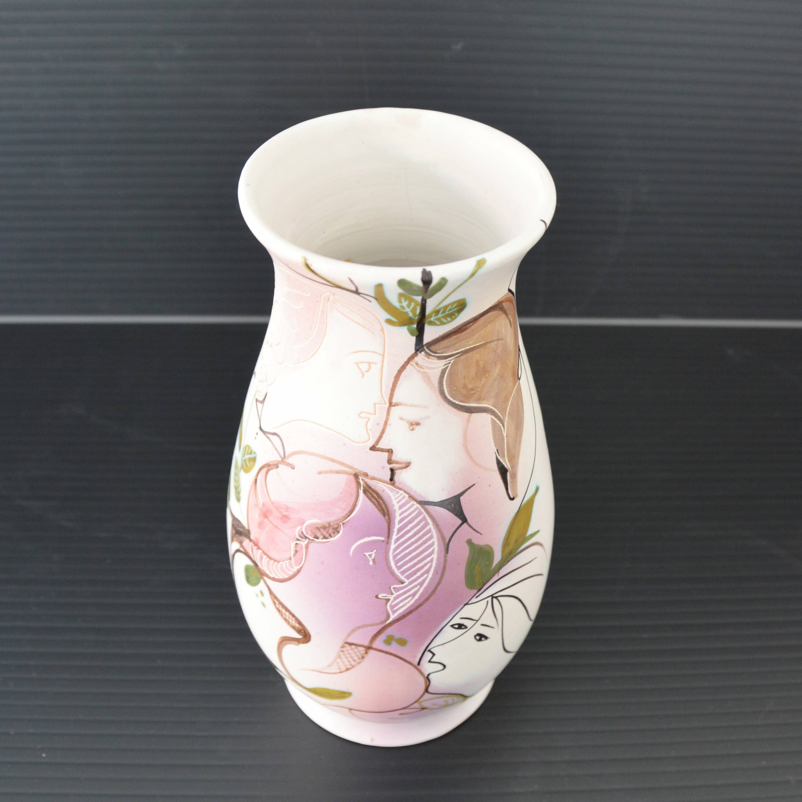 Ceramic vase by Cianciolo Noma, signed 1960