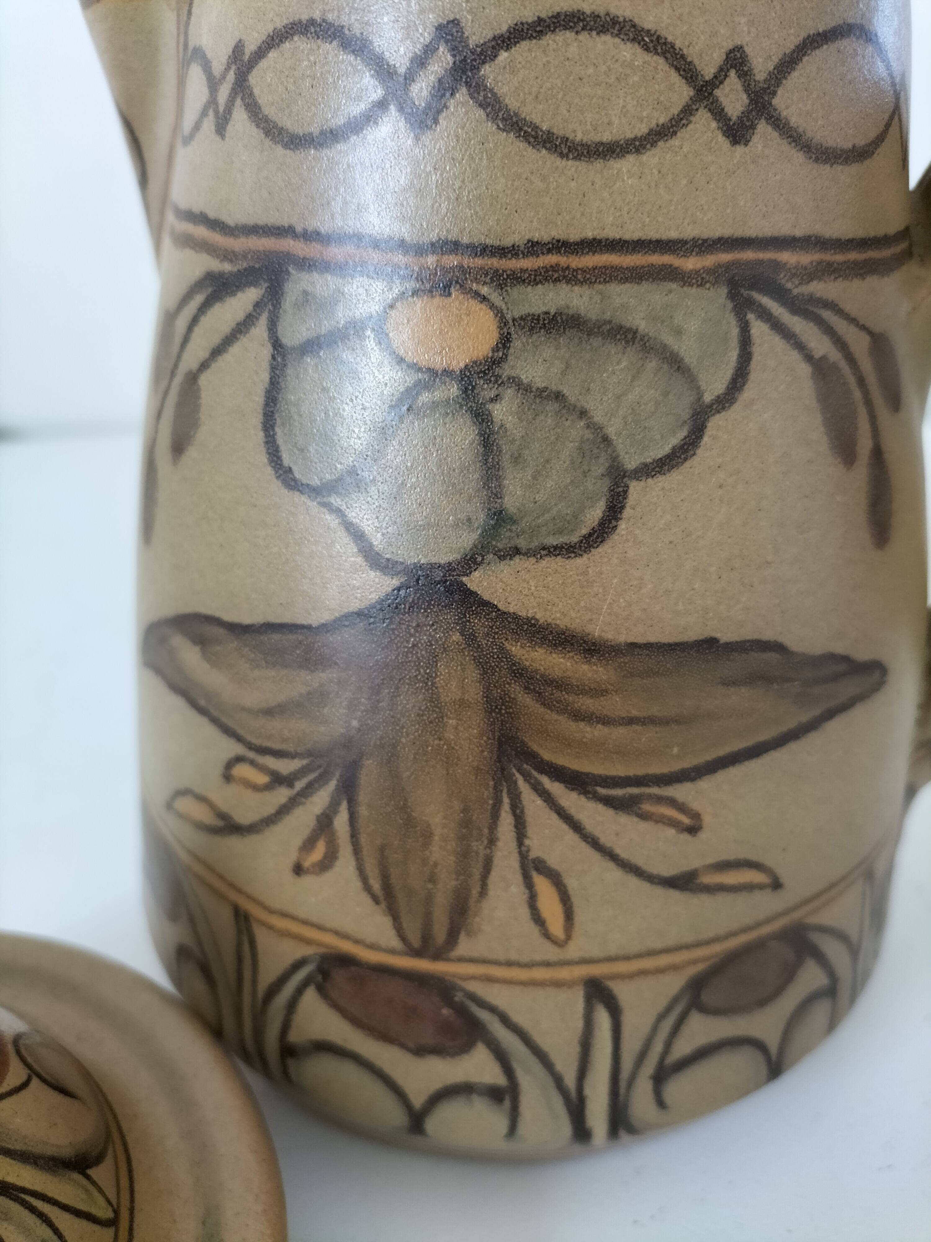 Signed Portuguese pottery jug