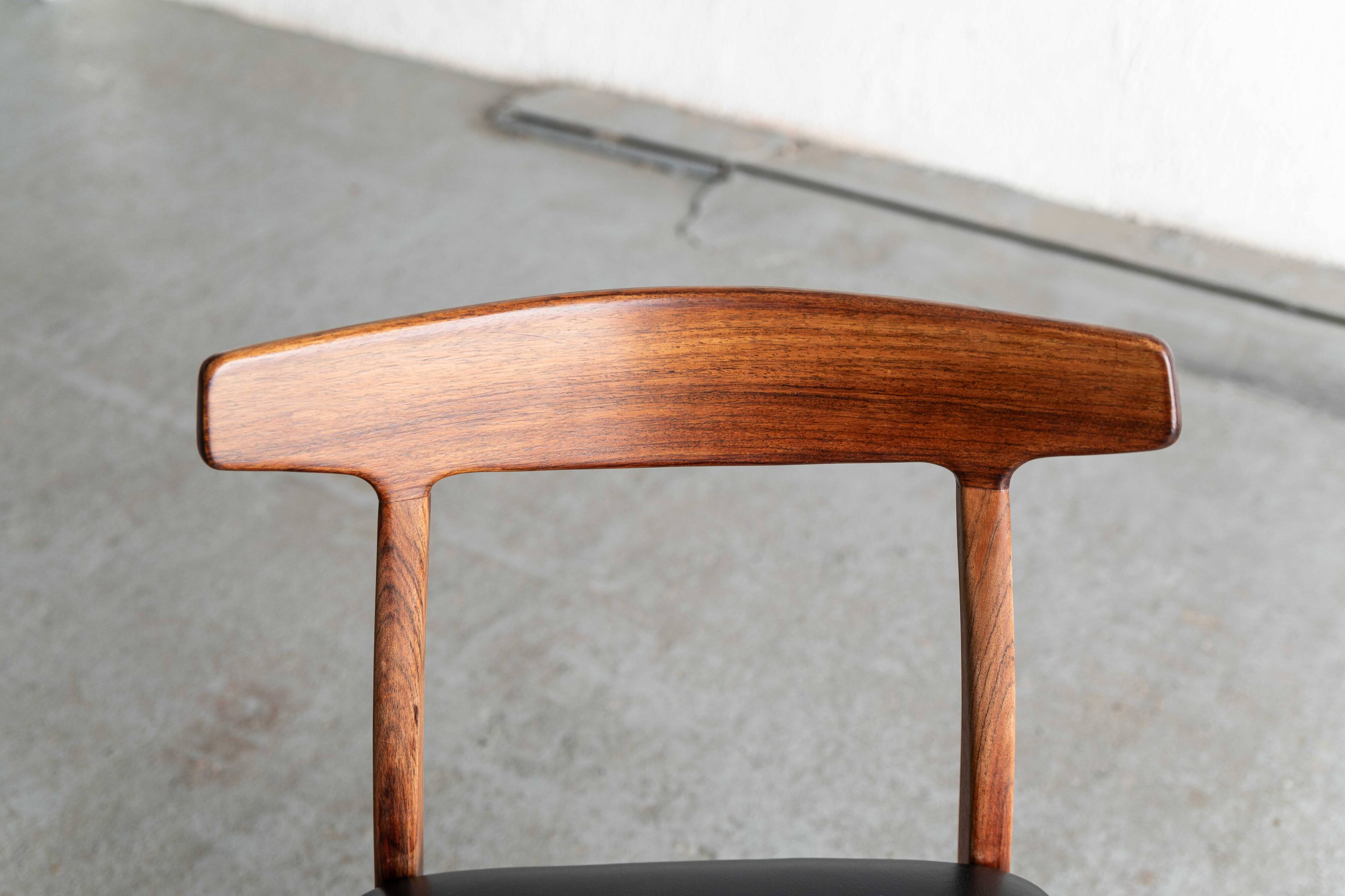 Dining chairs 'model 60' by Hennig Kjaernulf for Bruno Hansen, Denmark 1960