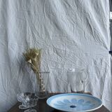 Large fruit bowl, classic French glass dish