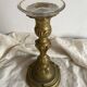 Large antique bronze candle holder 26 cm Louis XV style