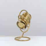 Modernist art deco brass lamp