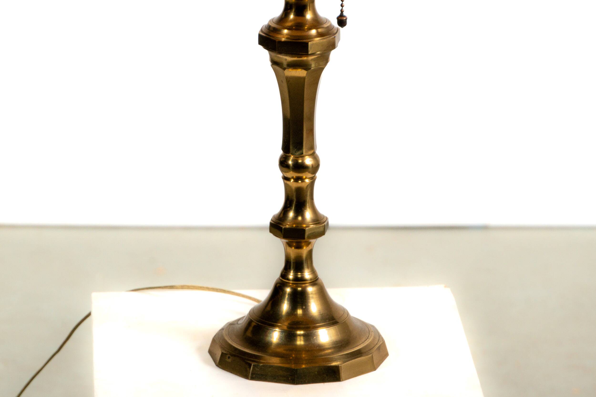 Mid century brass table lamp