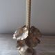 Metal floral candle holder