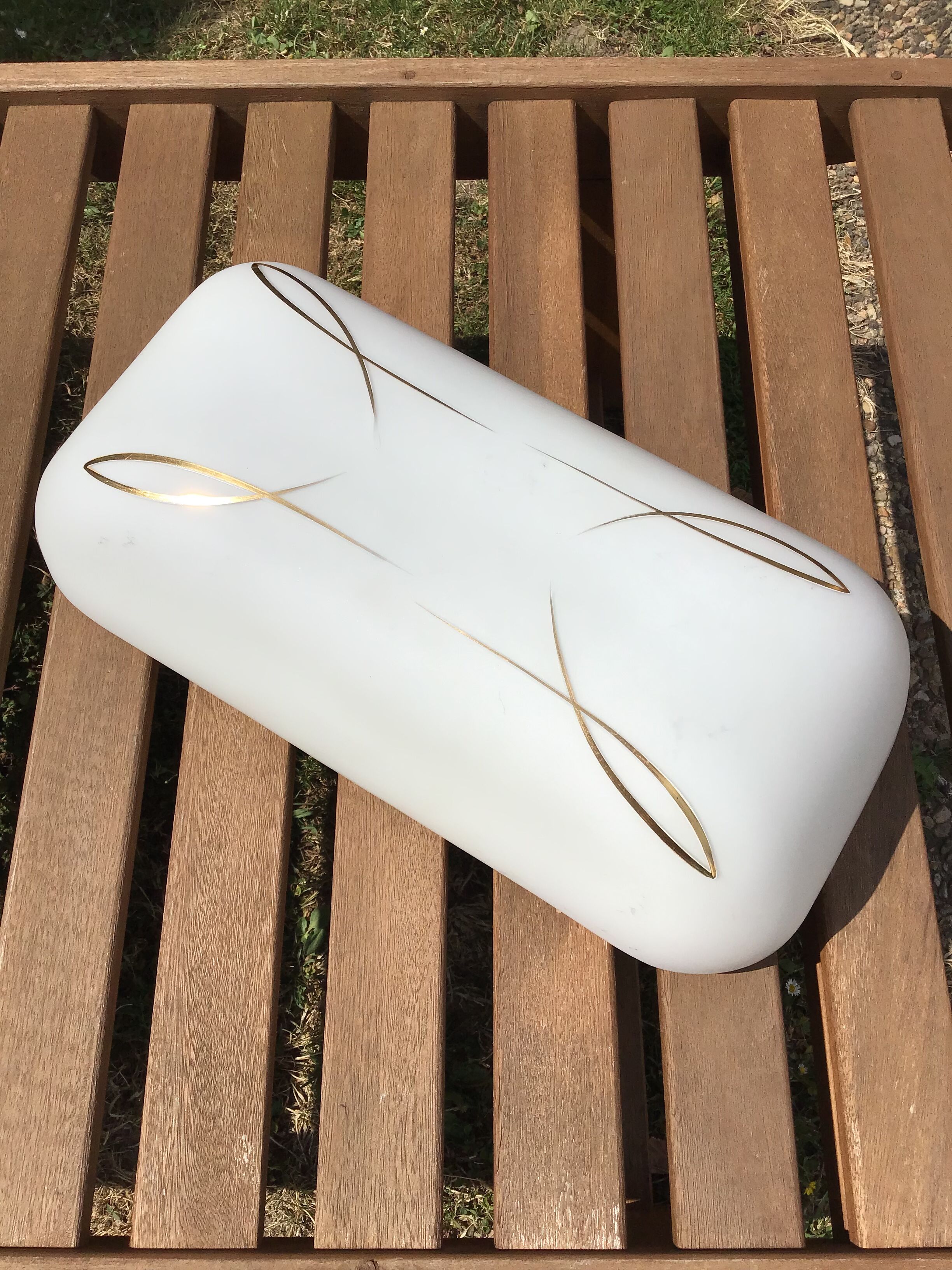 Vintage opaline wall lamp