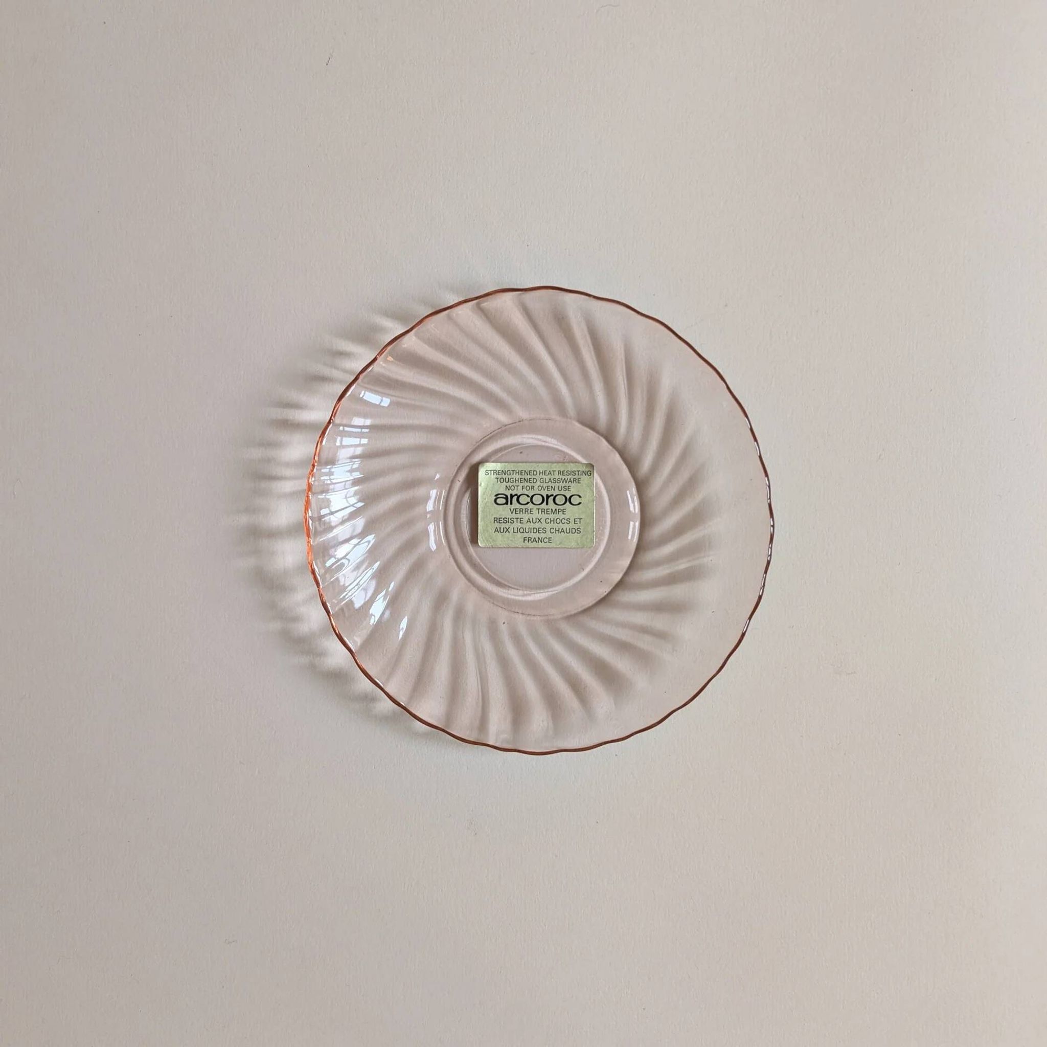 Rosaline tea or coffee service, Arcoroc France, 1970s/1980s