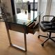 Modernist stainless steel desk by Paul Legeard for Dom. 1970