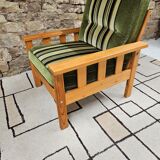 Pine fireside chair 1970