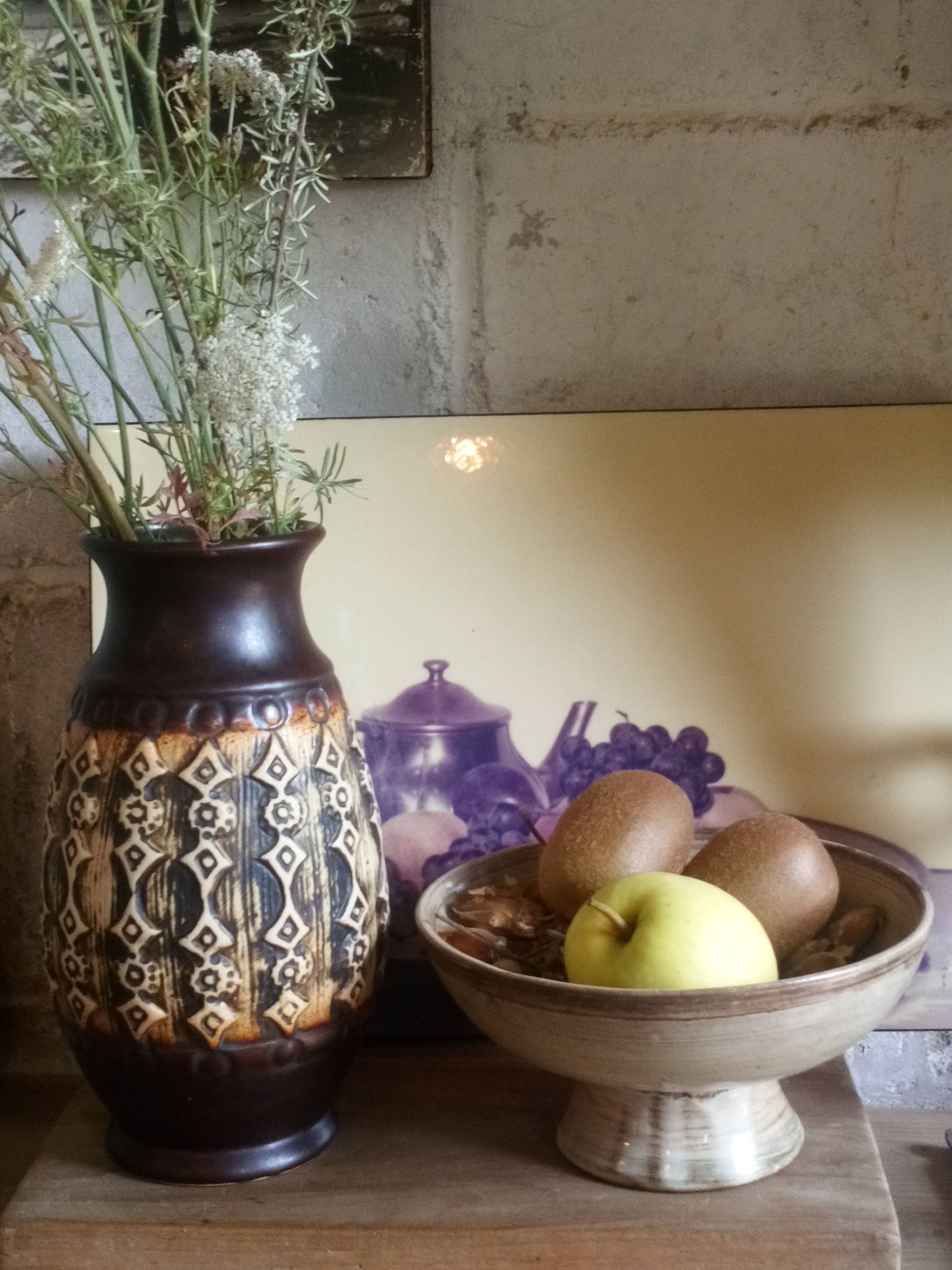 German ceramic vase from manufacturs "Jasba" 60s west Germany