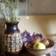 German ceramic vase from manufacturs "Jasba" 60s west Germany