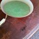 Lampe onyx vintage vert et marron
