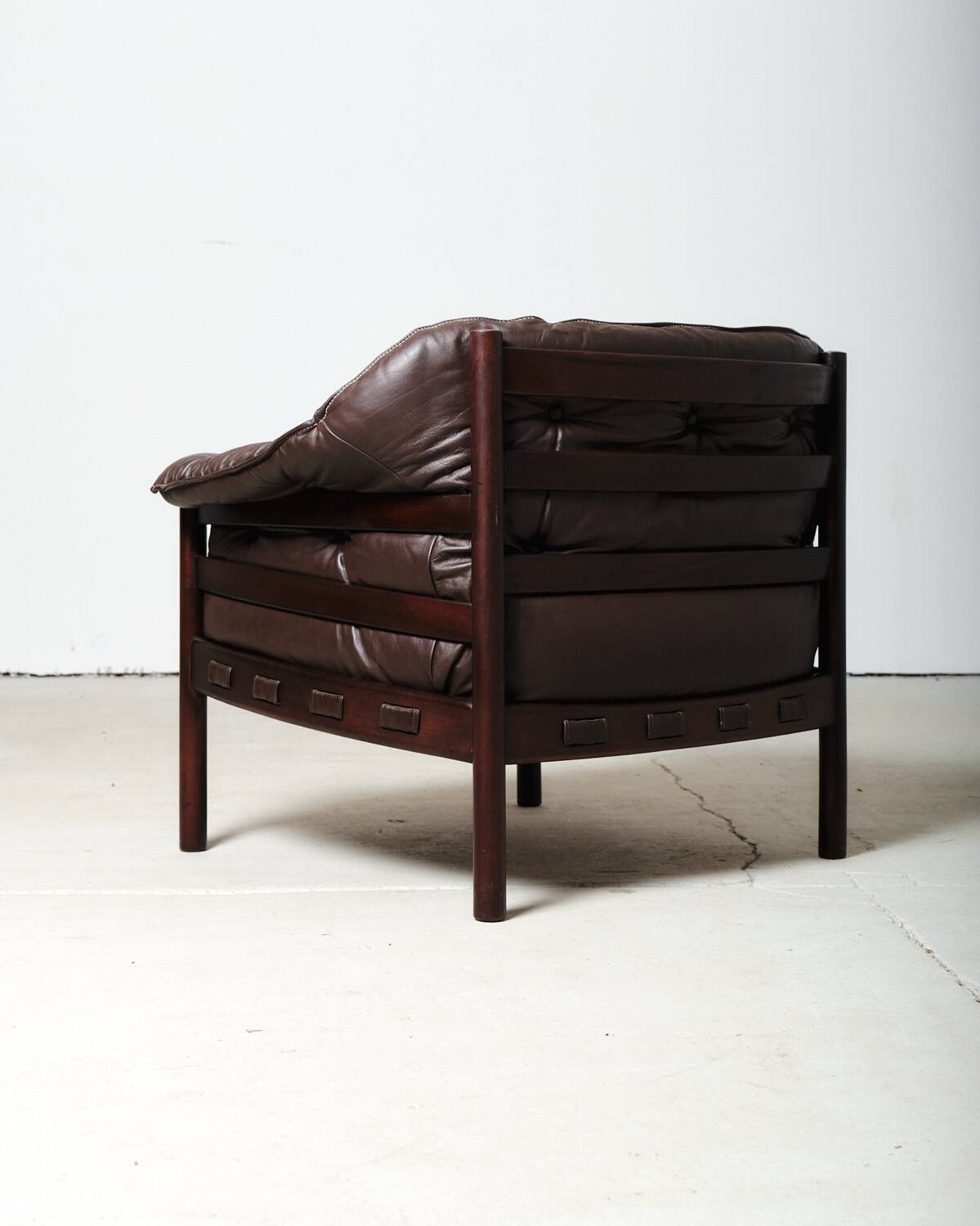 Fauteuil en cuir, Suède, années 1970