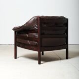 Fauteuil en cuir, Suède, années 1970