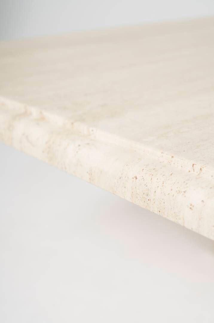 Table basse en travertin vintage 1980