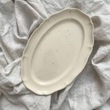 Villeroy and Boch ivory earthenware scalloped oval dish