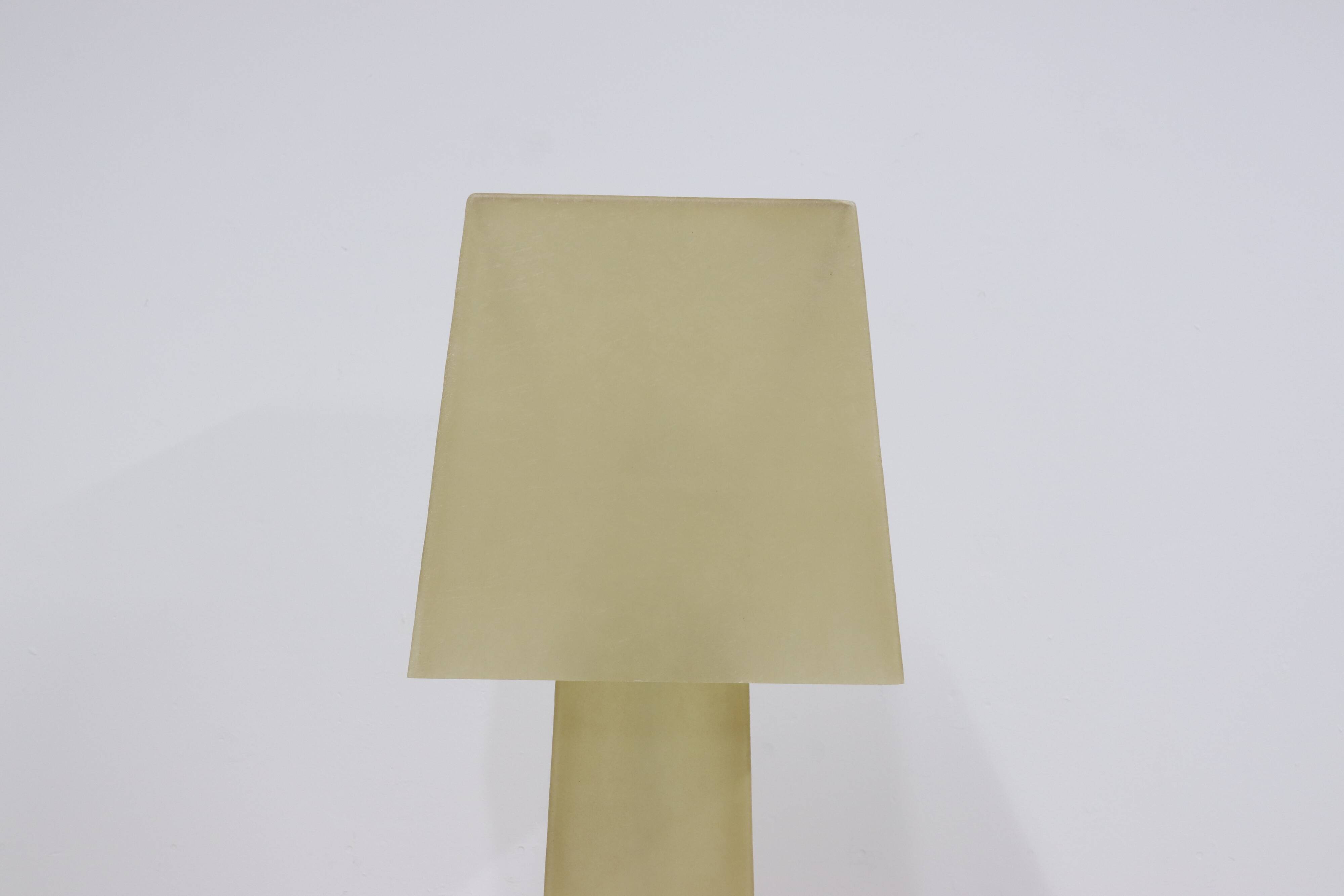 Large Decorative Fiberglass Floor Lamp 1980s