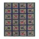 Vintage Turkish handmade rug 110x132 cm
