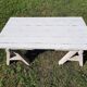 Coffee table on old trestles