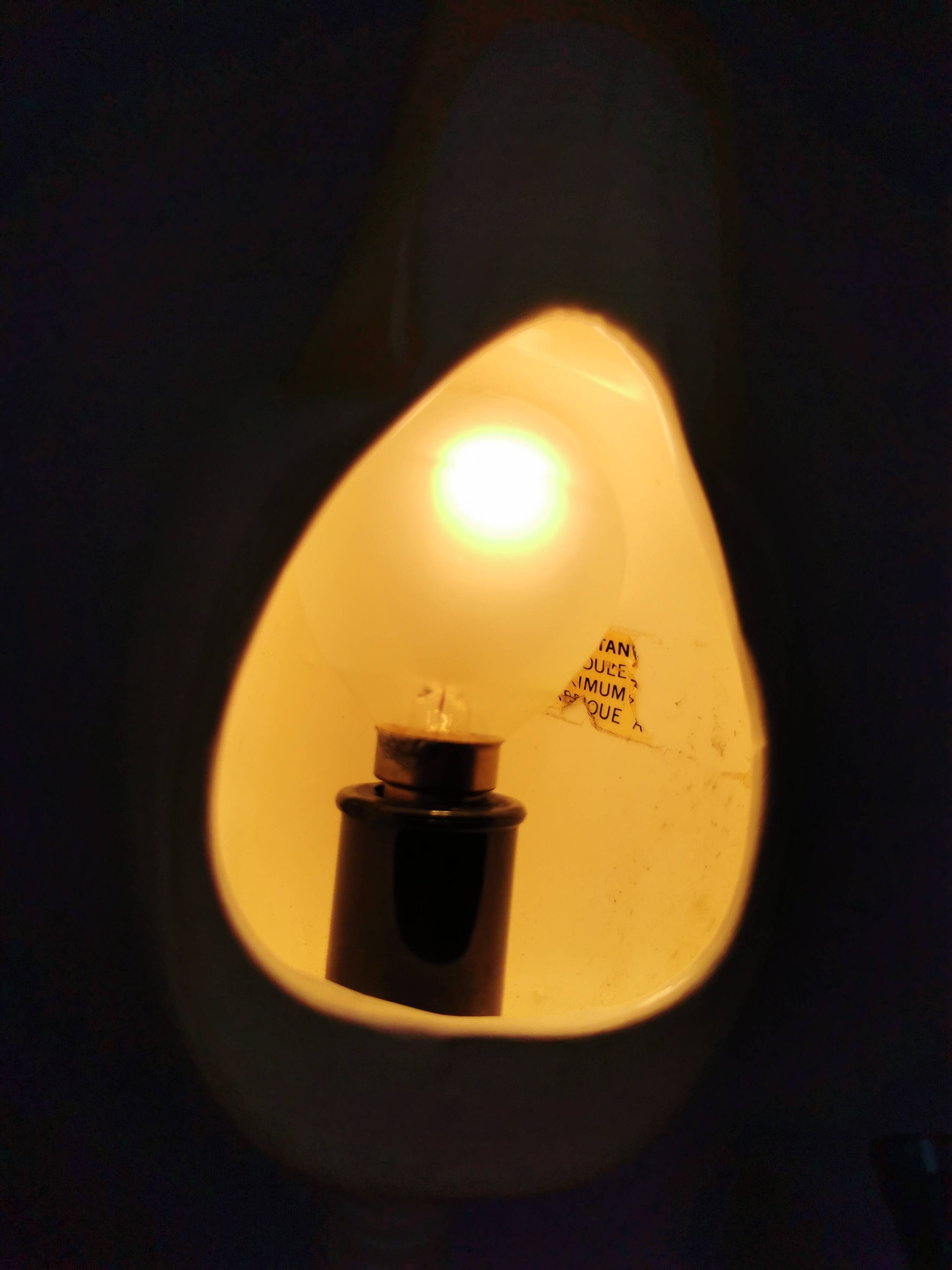 Flexible ceramic duck lamp, 1968