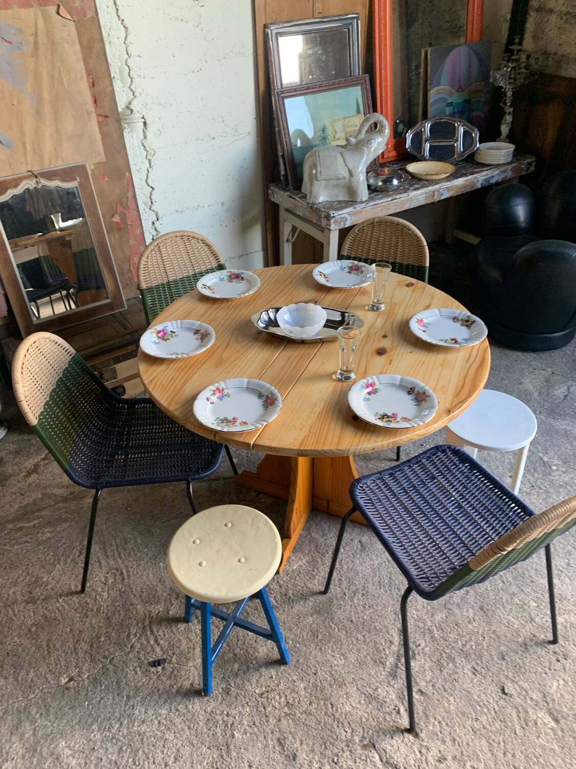 Folding pine table – Chic mountain spirit