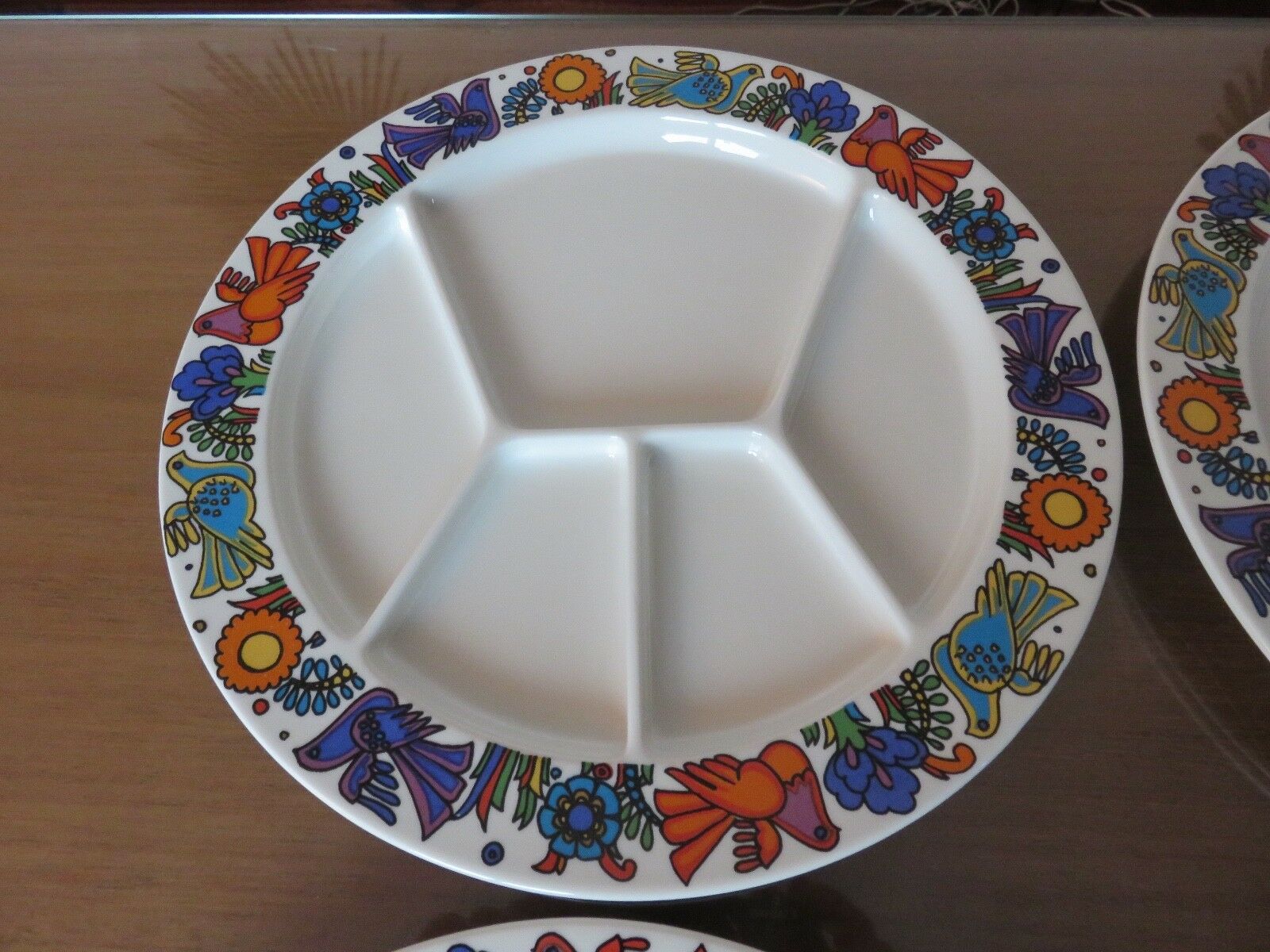 6 plates Acapulco Villeroy & Boch years 70