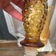 AMBER BOTTLE EMPOLI GENIE MADE IN ITALY SMALL BUBBLES