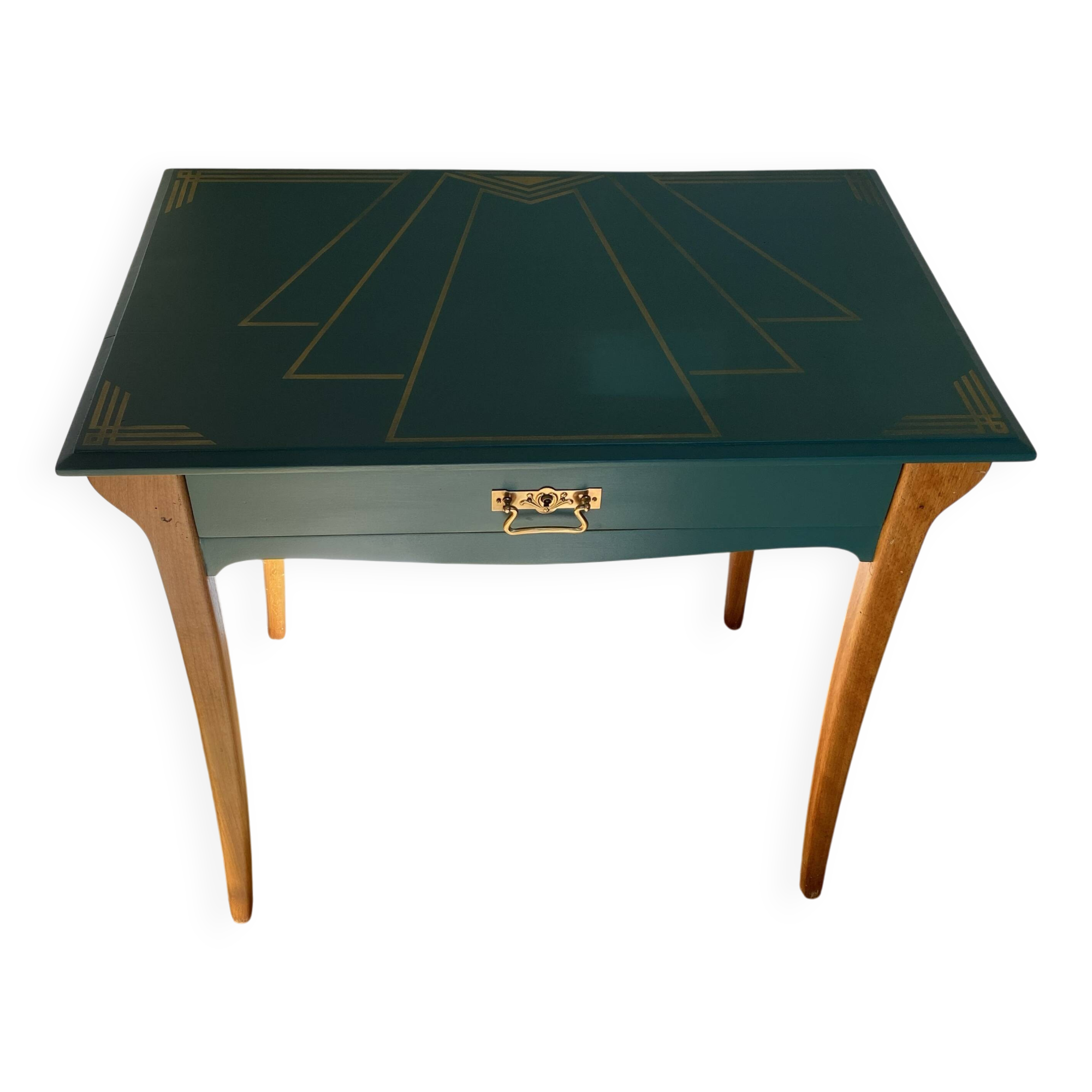 A 1950s desk reimagined in Art Deco style