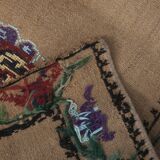 Vintage Turkish Oushak Handwoven Rug 52x409 cm