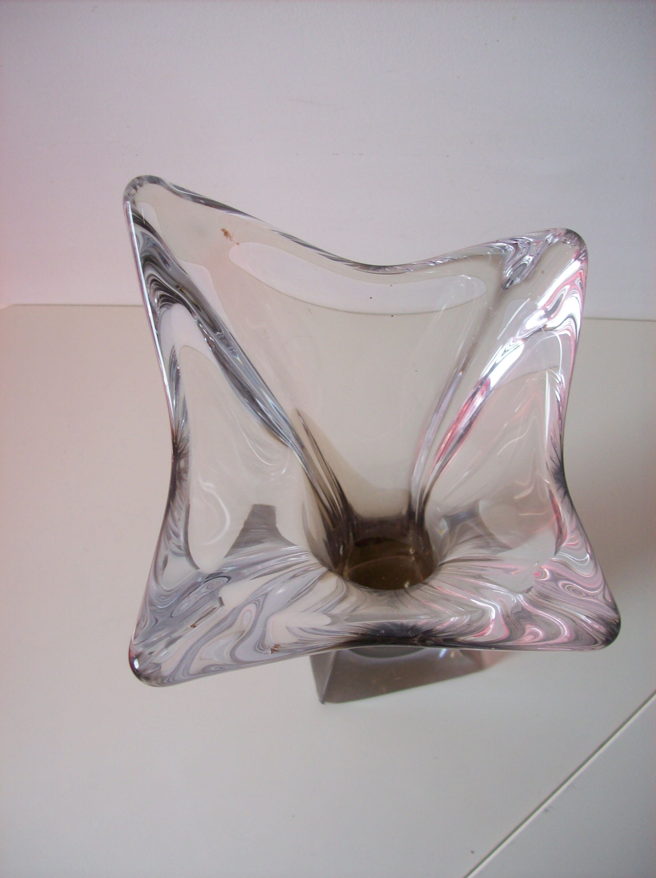 Vintage crystal vase