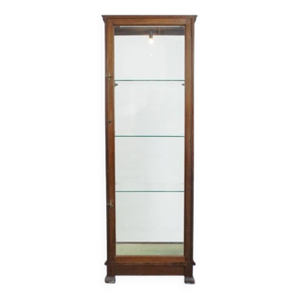 Antique English Display Cabinet with Lighting – Late 19th Century
