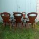 Lot de 6 chaises bistrot Baumann modèle "Fourmi"