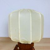 Pair of Scandinavian tripod lamps in teak 60s UFO
