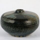 Vase basile en grès 1980