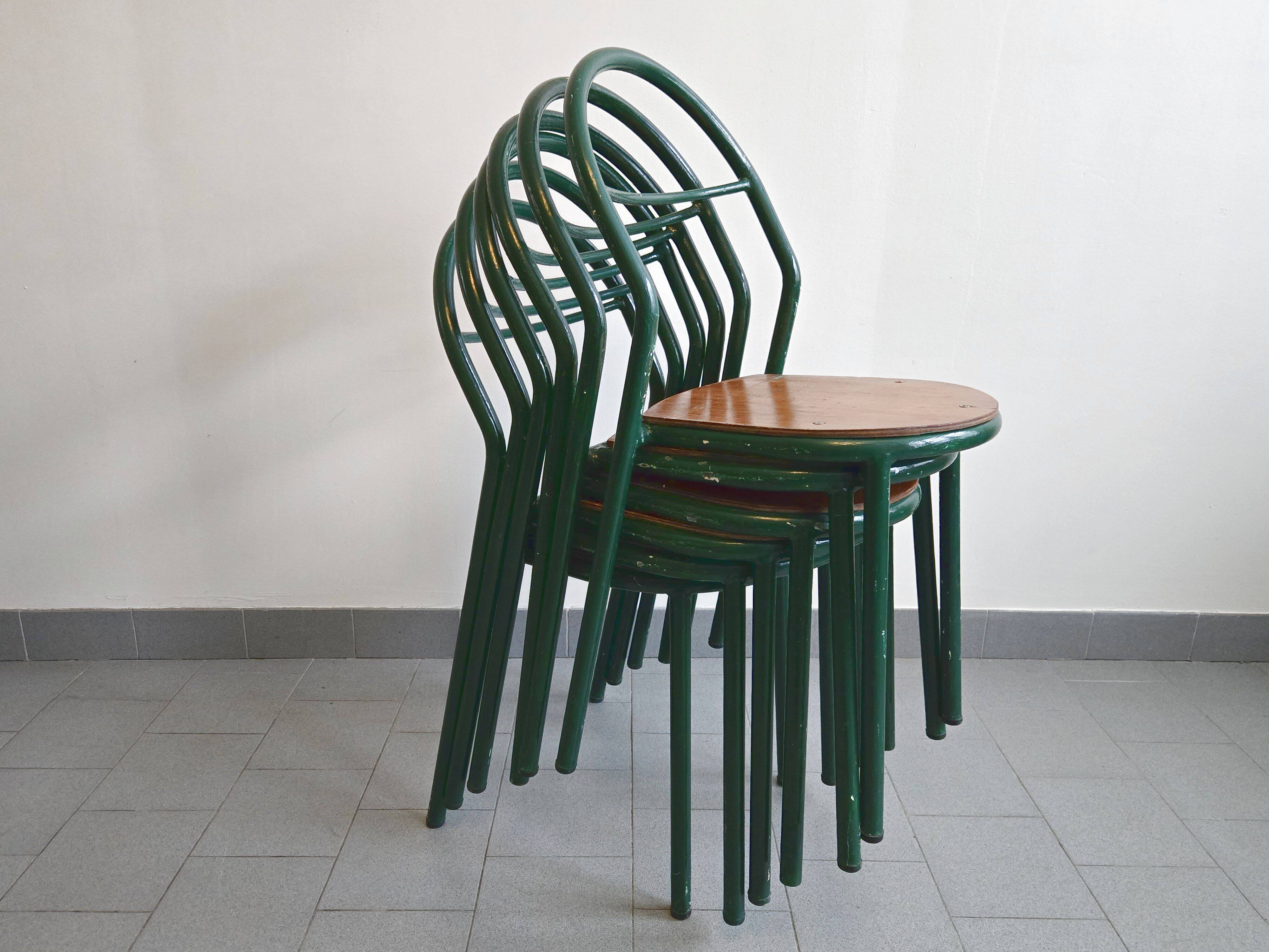 Set of 6 vintage Mobilor 1950 chairs