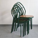 Set of 6 vintage Mobilor 1950 chairs