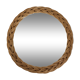 Miroir rond rotin tressé 30 cm