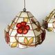 Duo of vintage suspensions in mother-of-pearl