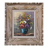 Painting "Floral Harmony" signed Reney – 1st part of the 20th century